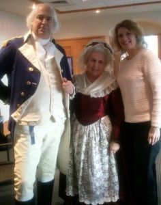 With George &amp; Martha Washington